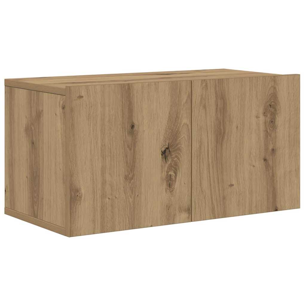 Tv-Meubelset Wandgemonteerd 7 Pcs Artisan Eiken Bewerkt Hout 180 cm