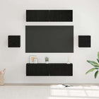 Wall-Mounted TV Cabinet Set 6 Pcs Engineered Wood 120 cm
