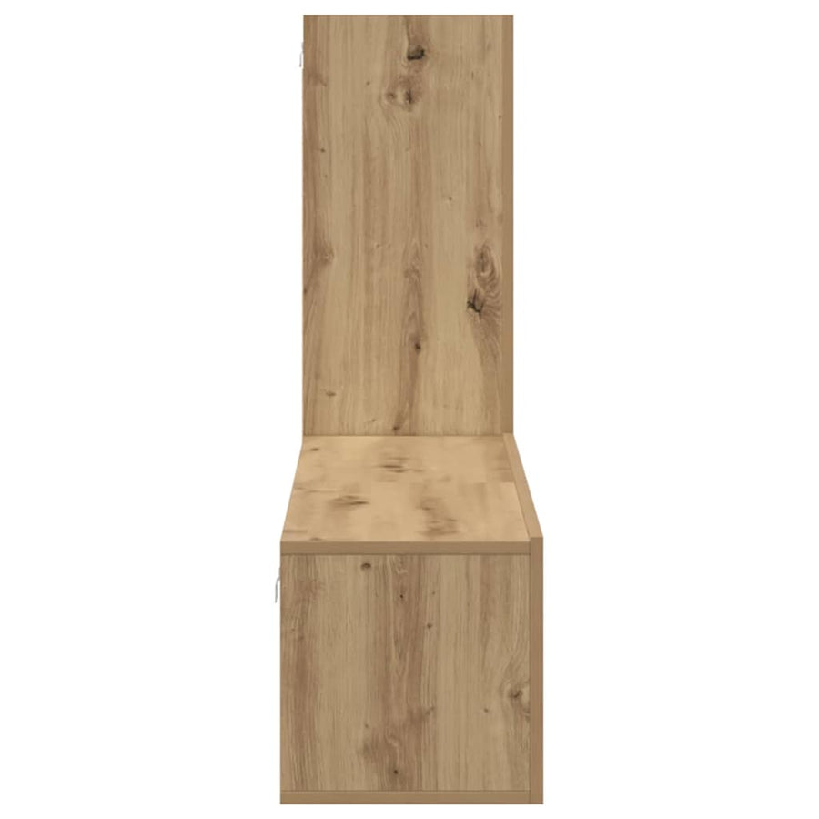 Tv-meubelset 3 pcs artisanaal eikenkleurig 150.5 x 30 x 90 cm