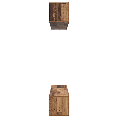 TV-kast set 5 pcs Oud hout Standaard Medium Bewerkt hout
