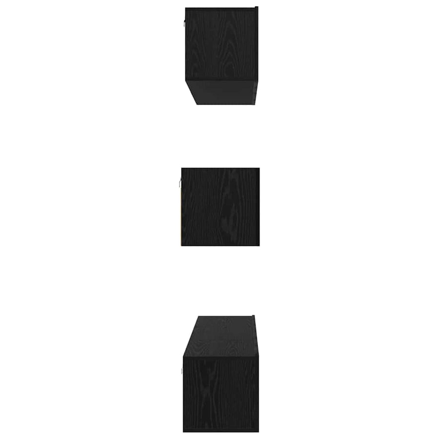 Tv-Meubelset Wandgemonteerd 7 Pcs Bewerkt Hout 7