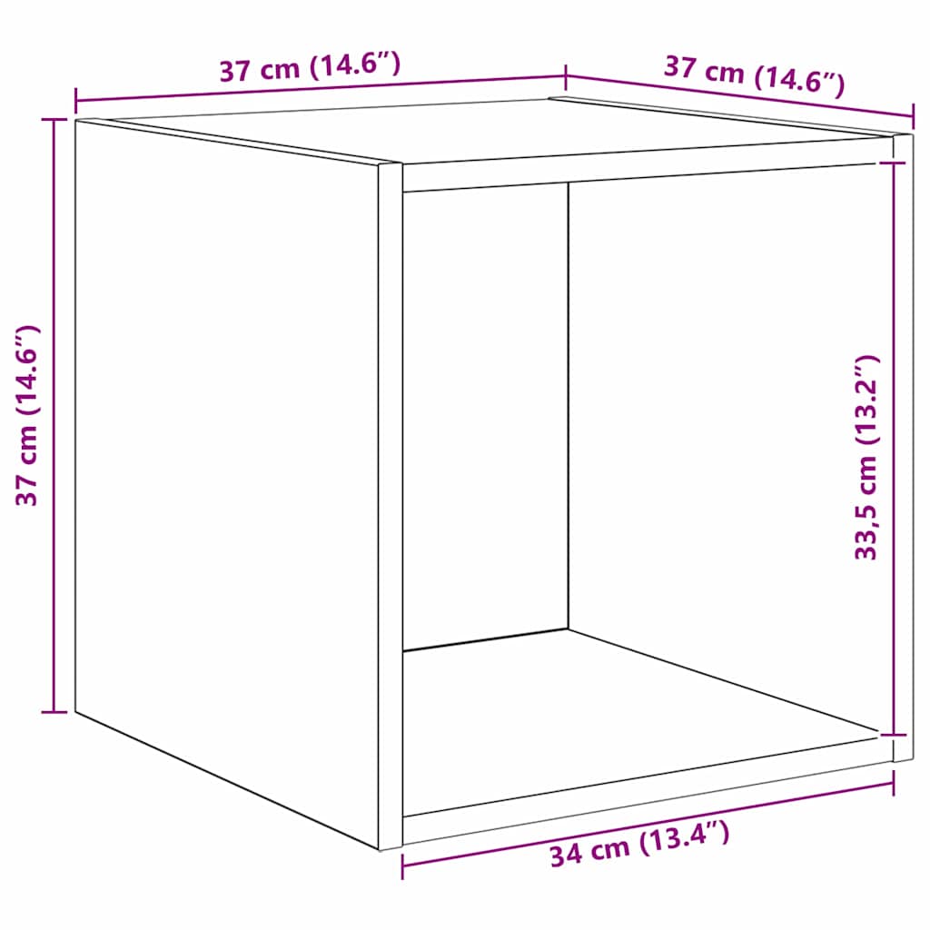 TV-kast set met plank met opslag 3 pcs Zwart eiken Bewerkt hout