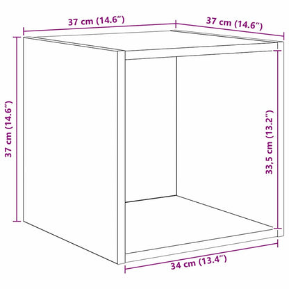 TV-kast set met plank met opslag 3 pcs Zwart eiken Bewerkt hout