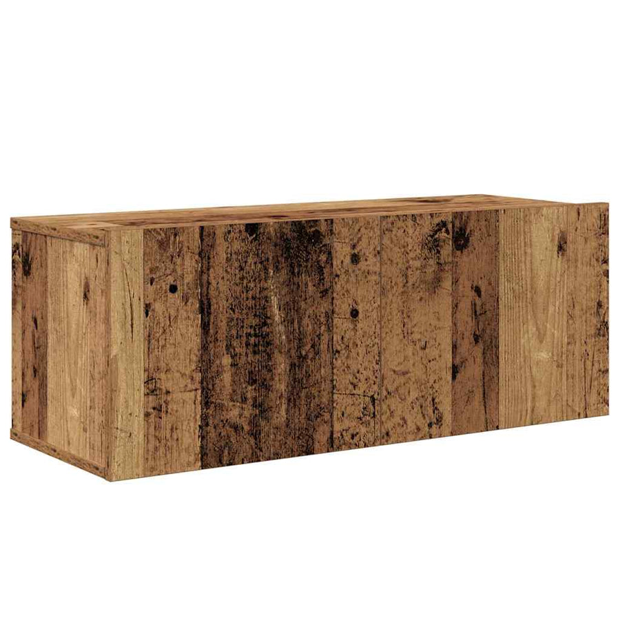 Tv-meubelset 4 pcs Oud hout 80 x 30 x 30 cm Bewerkt hout