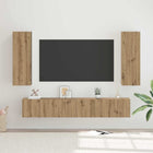 TV Cabinet Set Wall-mounted 5 pcs Artisan Oak Engineered wood
