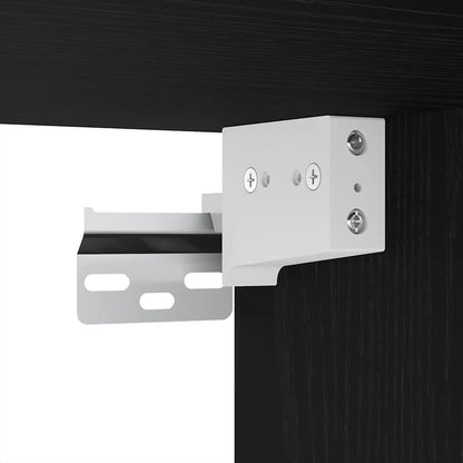 Tv-meubelset met plank Anders 4 pcs Zwart eiken Medium 60 x 30 x 30 cm