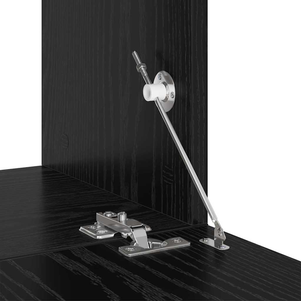 Tv-meubelset met plank Anders 4 pcs Zwart eiken Medium 60 x 30 x 30 cm