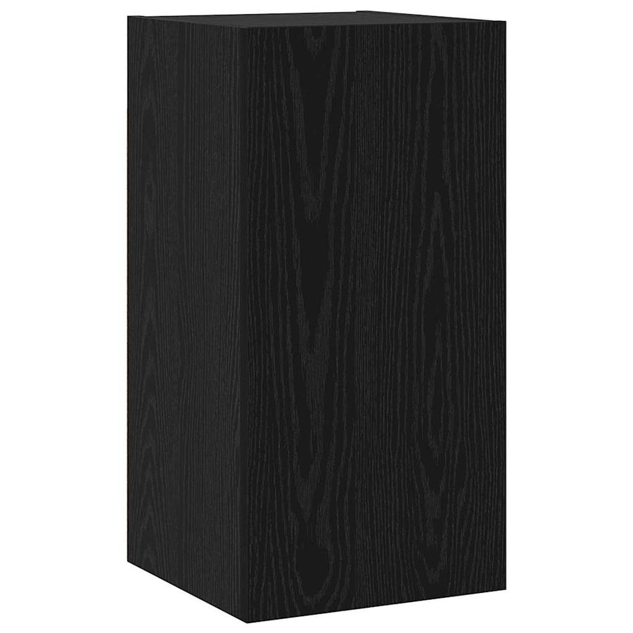 Tv-meubelset met plank Anders 4 pcs Zwart eiken Medium 60 x 30 x 30 cm