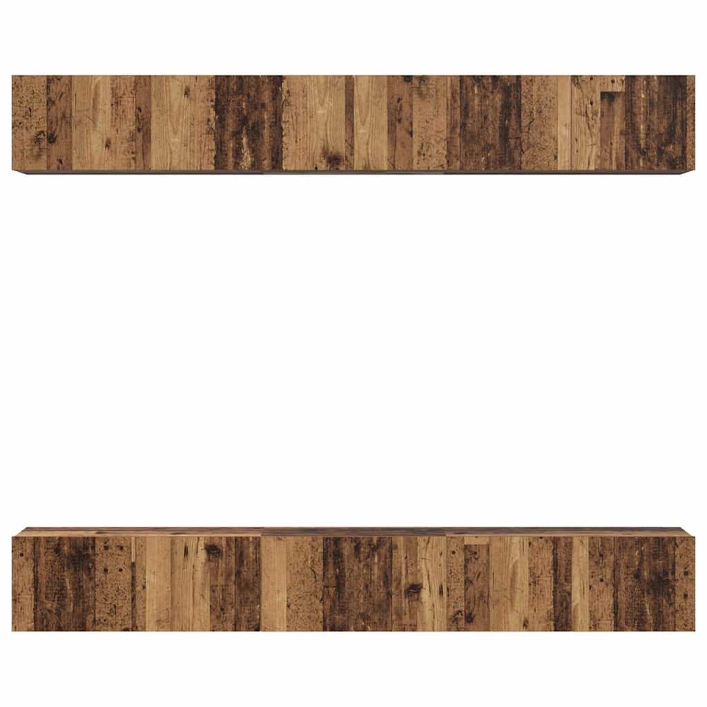 Tv-meubelset 6 pcs Oud hout 60 x 30 x 35 cm Bewerkt hout