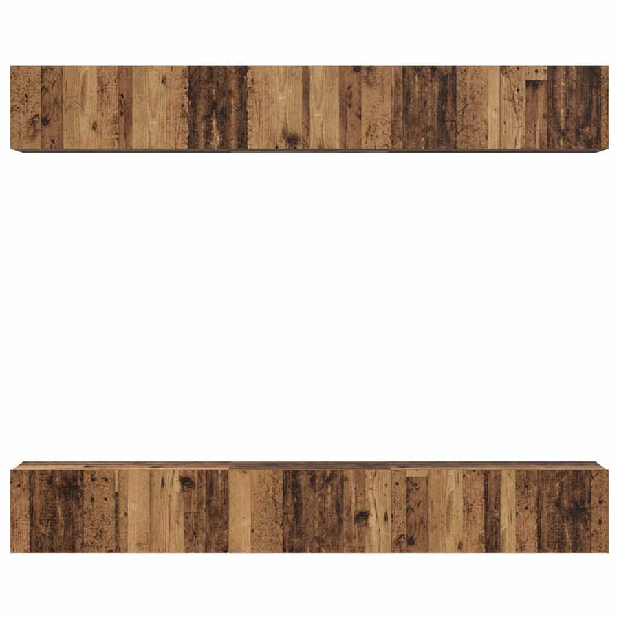 Tv-meubelset 6 pcs Oud hout 60 x 30 x 35 cm Bewerkt hout
