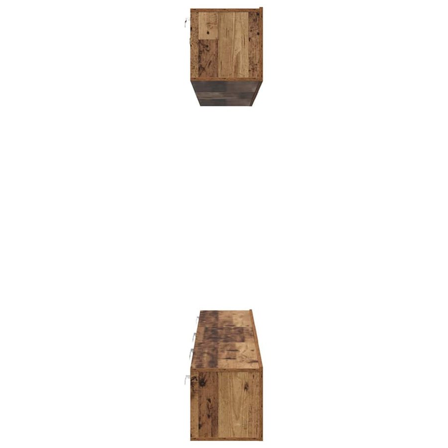 Tv-meubelset 6 pcs Oud hout 60 x 30 x 35 cm Bewerkt hout