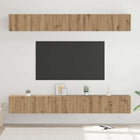 TV Cabinet Set Wall-Mounted 6 pcs Engineered Wood Artisan Oak