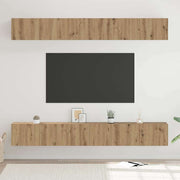 Tv-meubelset 6 stuks artisan eiken