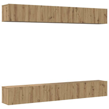 Tv-meubelset 6 pcs artisanaal eikenkleurig 60 x 30 x 35 cm
