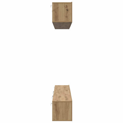 Tv-meubelset 6 pcs artisanaal eikenkleurig 60 x 30 x 35 cm