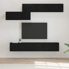 Tv-meubelset 60x30x30 cm zwart eiken