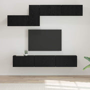 Tv-meubelset 60x30x30 cm zwart eiken