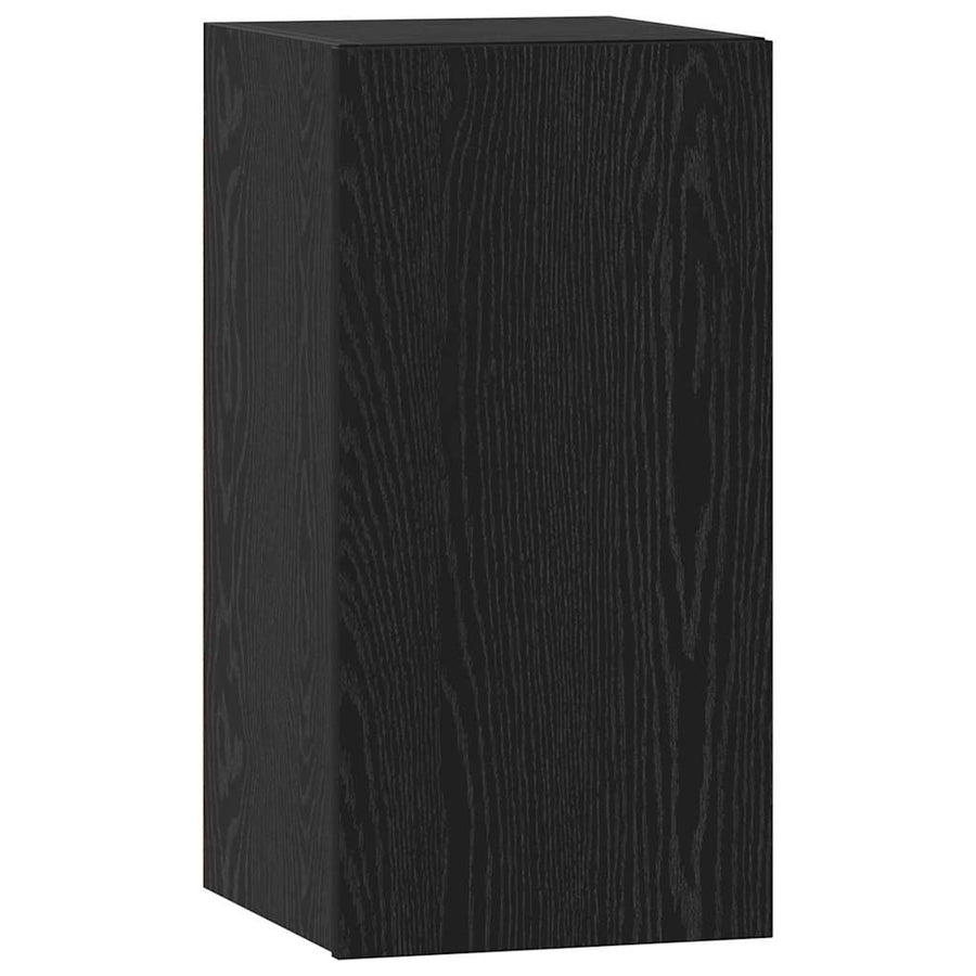 Tv-meubelset 7 pcs Zwart eiken 60 x 30 x 30 cm Bewerkt hout