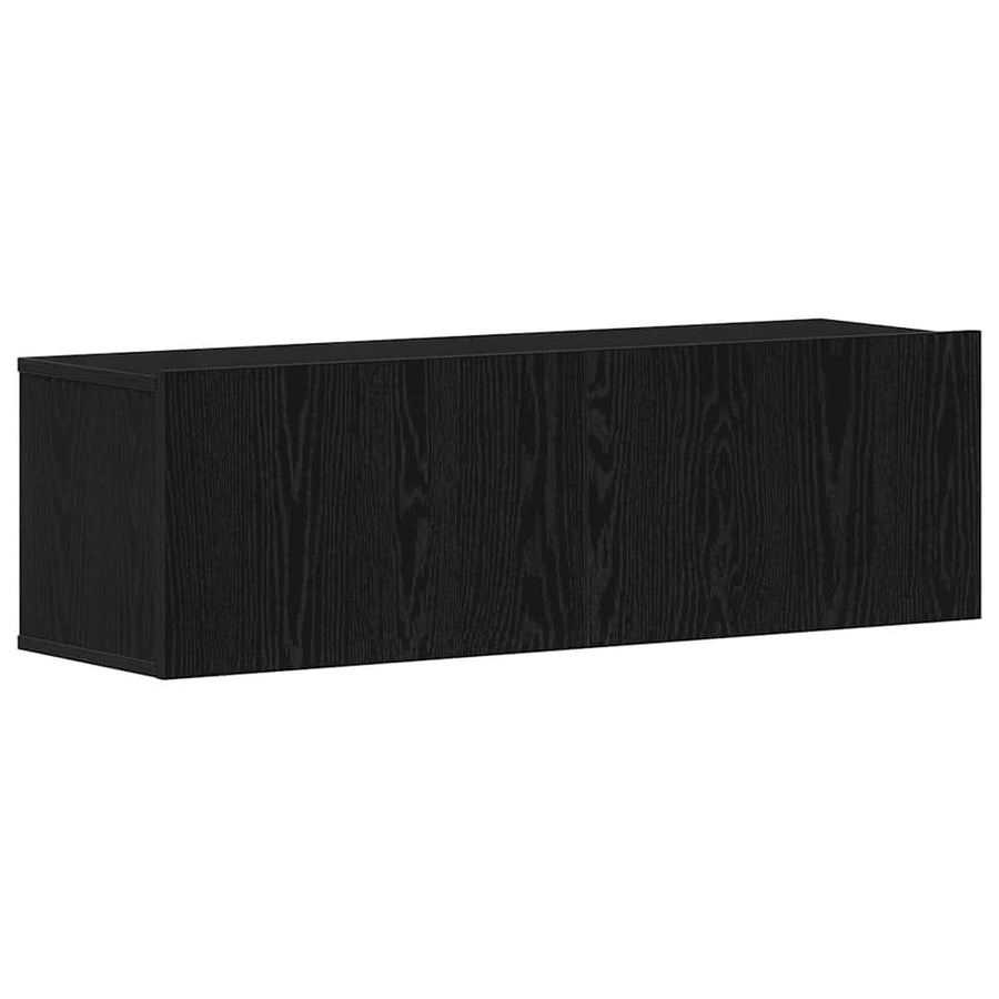 Tv-Meubelset Wandgemonteerd 9 Pcs Bewerkt Hout 9