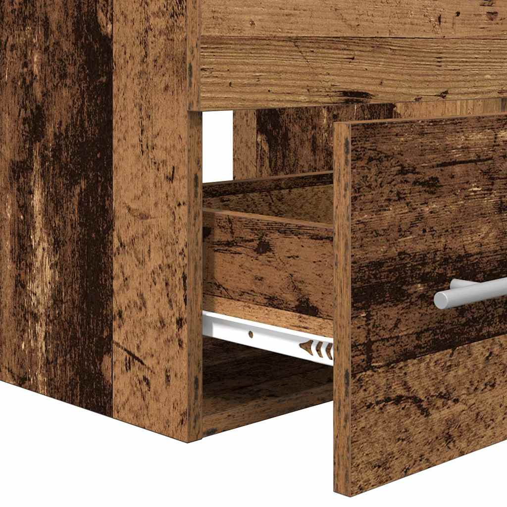 Badkamermeubelset 2 pcs Oud hout 41 x 38.5 x 48 cm Bewerkt hout