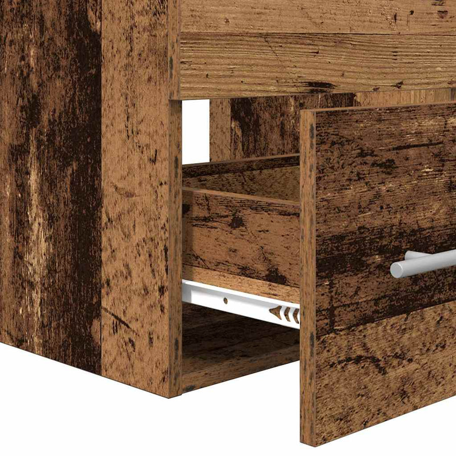 Badkamermeubelset 2 pcs Oud hout 41 x 38.5 x 48 cm Bewerkt hout