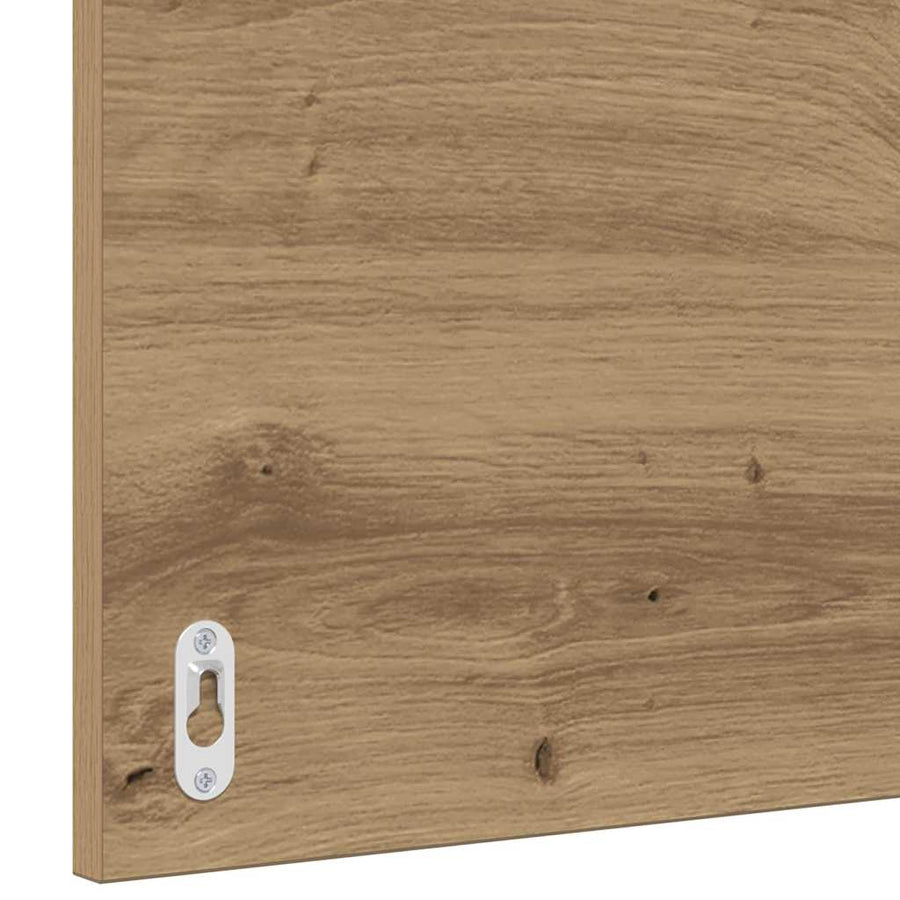 Badkamermeubelset met lade 2 pcs Zwart eiken 41 x 38.5 x 48 cm