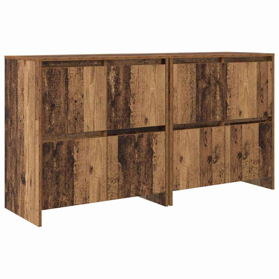 Dressoir 2 pcs Oud hout 70 x 41 x 75 cm Bewerkt hout
