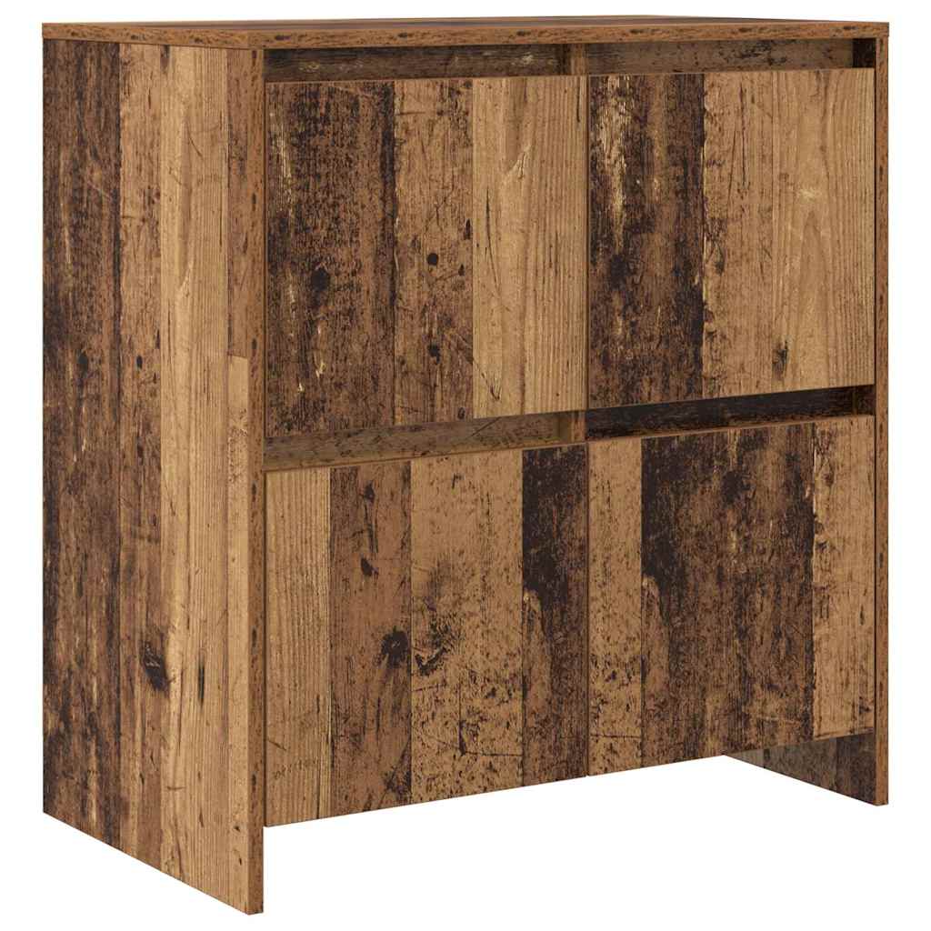 Dressoir 2 pcs Oud hout 70 x 41 x 75 cm Bewerkt hout