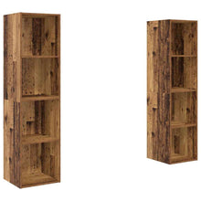 Tv-meubelset 2 pcs Bruin 37 x 37 x 142.5 cm Bewerkt hout