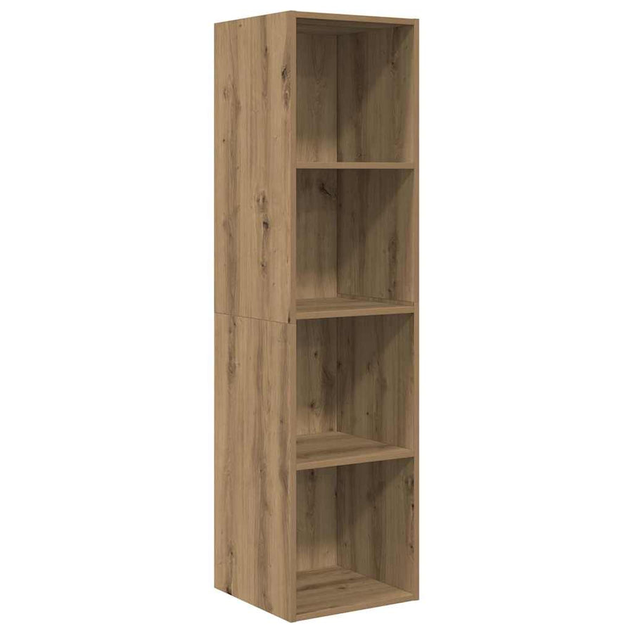 Tv-meubelset 2 pcs Bruin 37 x 37 x 142.5 cm Bewerkt hout