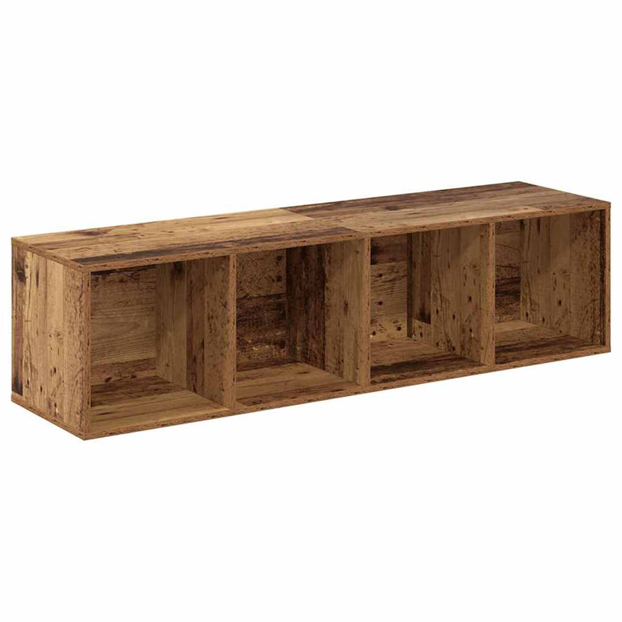 Tv-meubelset 4 pcs Bruin 37 x 37 x 142.5 cm Bewerkt hout