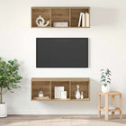 Tv-meubel 2 stuks Artisan Eiken 37x37x107 cm