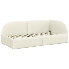 Hoekbedframe Met Hoofdeinde 90 Cm X 200 Cm Fluweel 90 x 200 cm