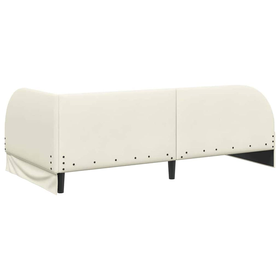 Hoekbedframe Met Hoofdeinde 90 Cm X 200 Cm Fluweel 90 x 200 cm