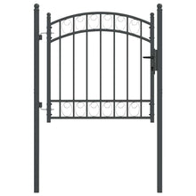 Hekpoort met slot Grijs 100 x 100 cm Poedergecoat staal