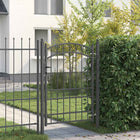 Hekpoort 170x100 cm grijs poedergecoat staal met slot