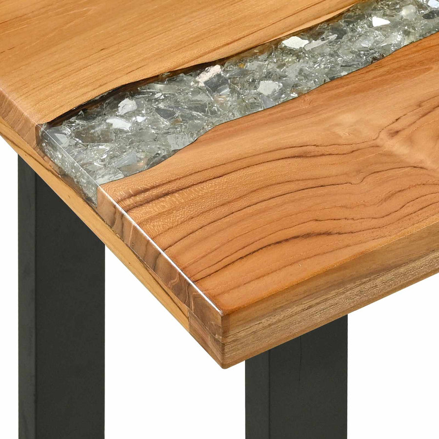 Wandtafel Bruin 100 x 35 x 75 cm Massief Teakhout