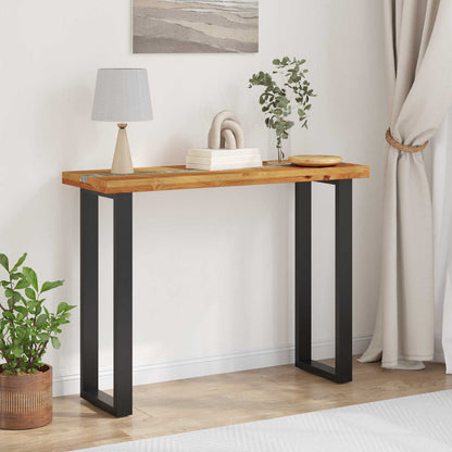 Wandtafel Bruin 100 x 35 x 75 cm Massief Teakhout