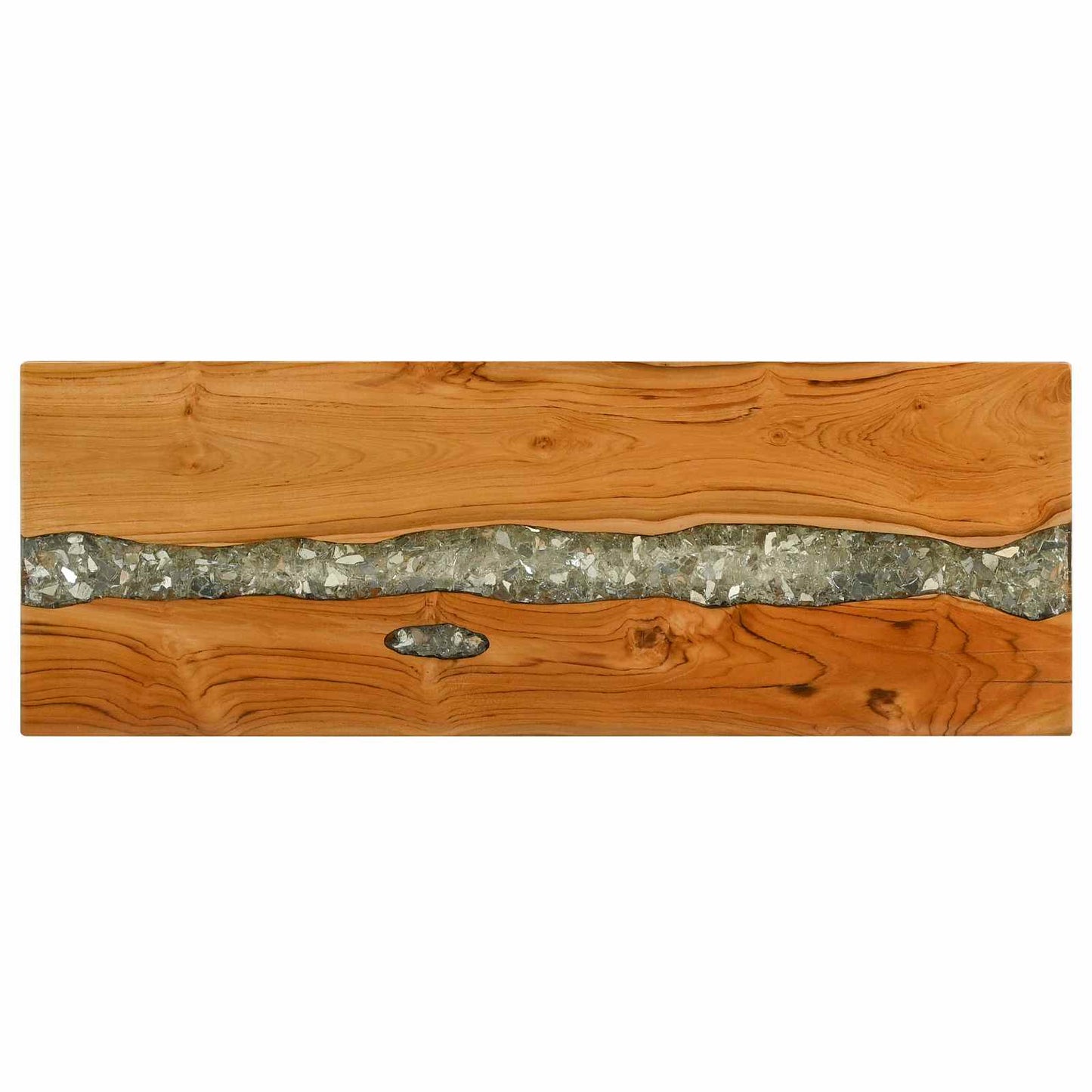 Wandtafel Bruin 100 x 35 x 75 cm Massief Teakhout