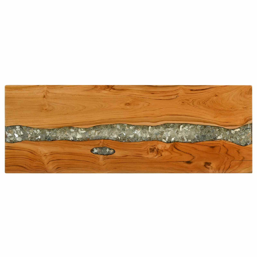 Wandtafel Bruin 100 x 35 x 75 cm Massief Teakhout