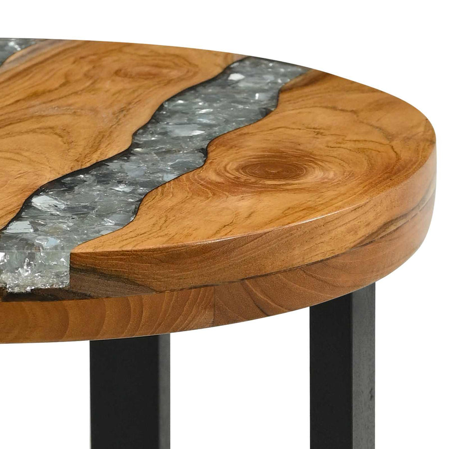 Salontafel Bruin 40 x 40 x 45 cm Massief Teakhout