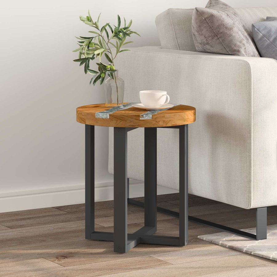 Salontafel Bruin 40 x 40 x 45 cm Massief Teakhout