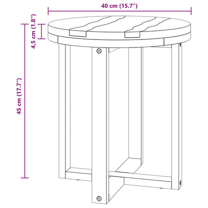 Salontafel Bruin 40 x 40 x 45 cm Massief Teakhout