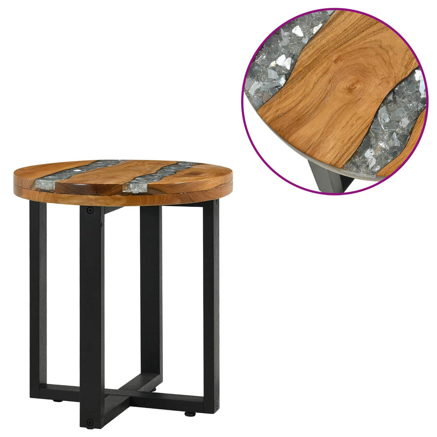 Salontafel Bruin 40 x 40 x 45 cm Massief Teakhout