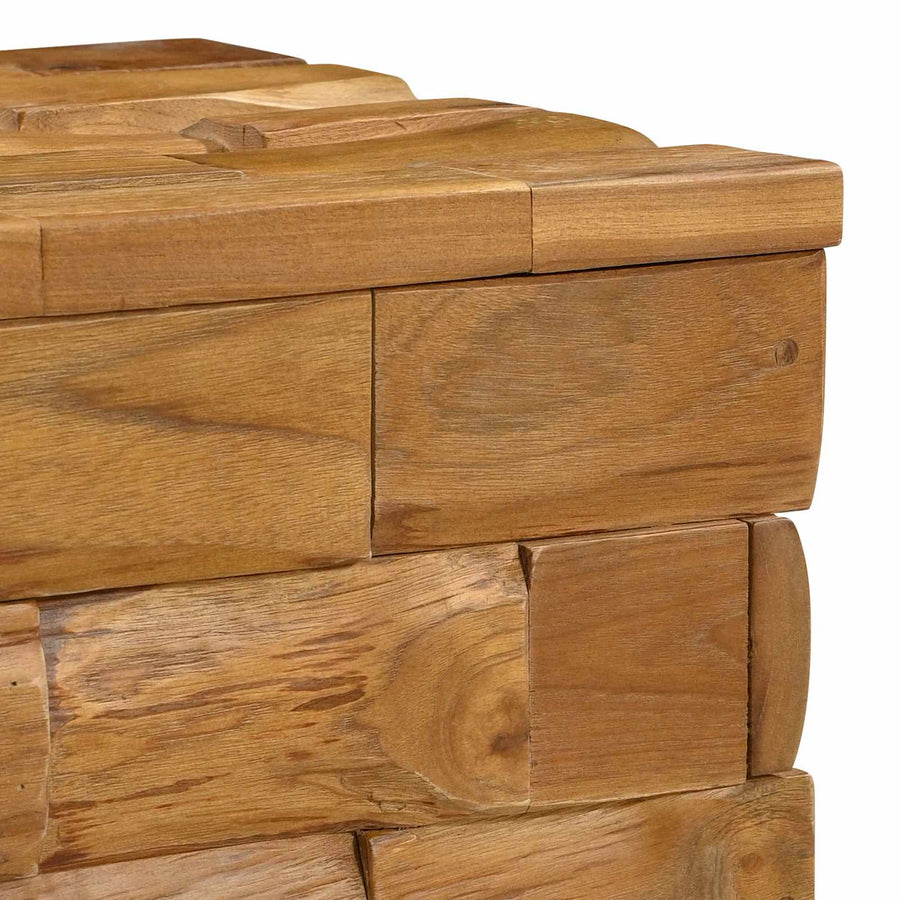 Opbergkruk Bruin 40,5 x 39,5 x 45 cm Massief Teakhout