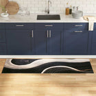 Kitchen Rug Black 180 x 60 cm Velvet