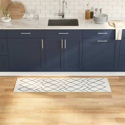 Keuken Vloerkleed Wit 150 x 45 cm Fluweel