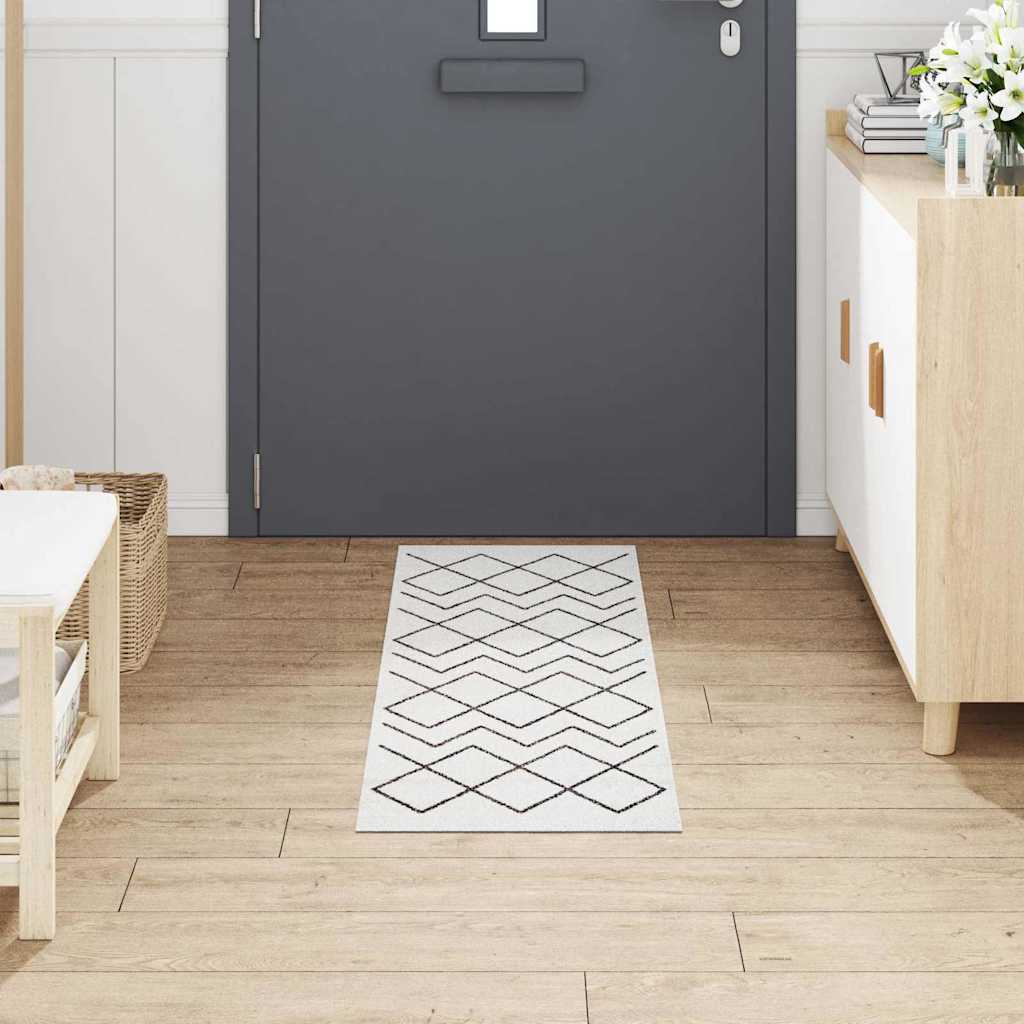Keuken Vloerkleed Wit 150 x 45 cm Fluweel