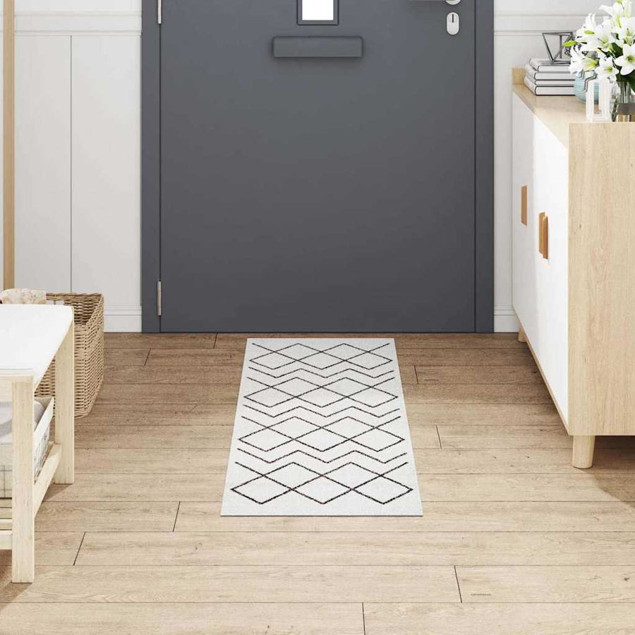Keuken Vloerkleed Wit 150 x 45 cm Fluweel