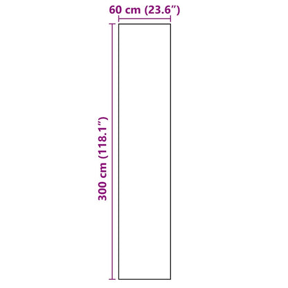 Keuken Mat Geometric Geometrisch 60 x 300 cm Fluweel